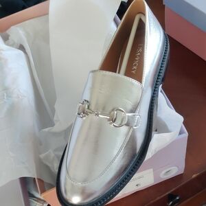 Silver Women's Loafers